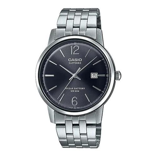 product_image_name-Casio-ساعة رجالية من الفولاذ المقاوم للصدأ، مينا أسود، كوارتز، موديل MTS-110D-1AVDF-1