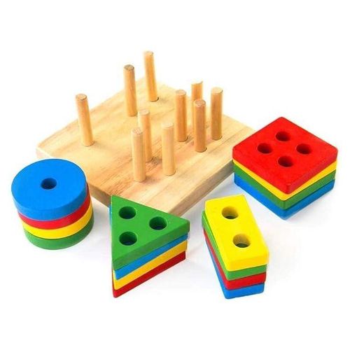 product_image_name-Generic-ألعاب تكديس خشبية ولوحة تصنيف الأشكال - لعبة تعليمية من بيبو تويز-2