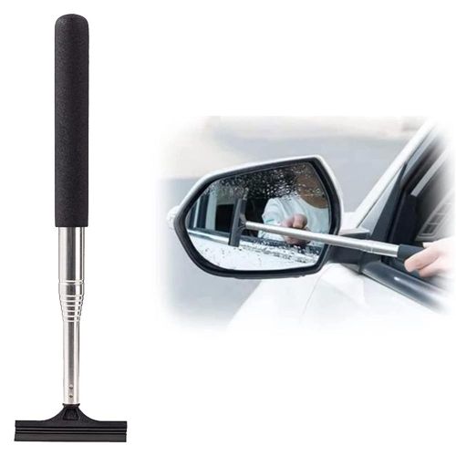 Generic Car Retractable Rearview Mirror Wiper Adjustable Car Rearview Door  Mirror Brush Mirror Wiper with Layered Brush Head @ Best Price Online