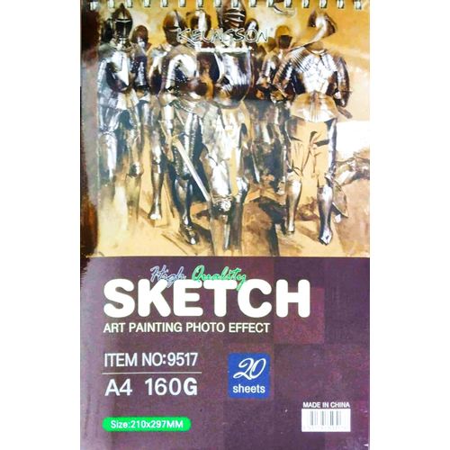 product_image_name-Generic-A4 Sketch Drawing Pad – 160gsm – 20 Sheets – Thick Paper for Drawing & Shading-1