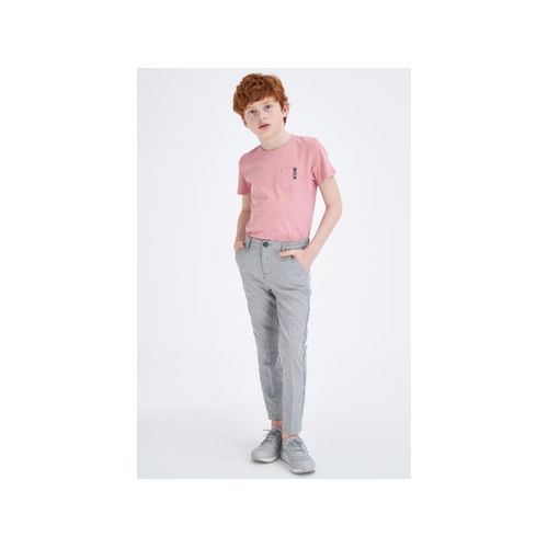product_image_name-Defacto-Boy Slim Fit Trousers - Grey Melange-2