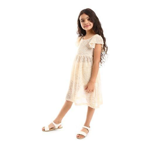product_image_name-Kady-Back Lace Stitched Girls Dress - Gold & White-2