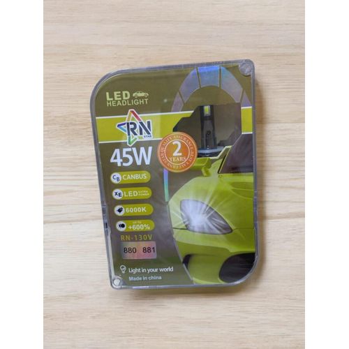 product_image_name-Generic-مجموعة مصابيح LED للسيارة 45 واط - 880/881، 6000 كلفن، كانباص، طاقة اضافية، RN-130V-1