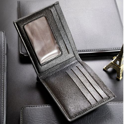 New Multi-Function Soft Leather Fashion Black Money Bag 2022 New