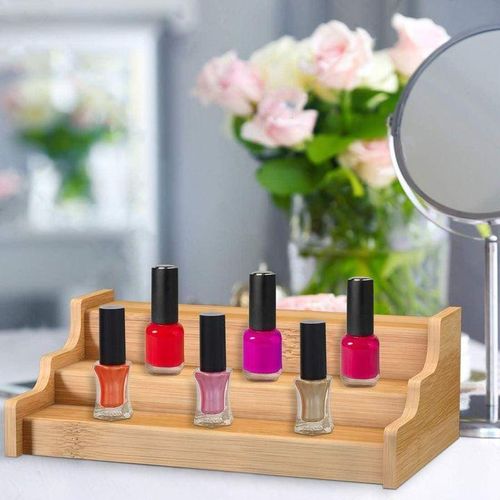 product_image_name-Generic-منظم خزانة المطبخ بتصميم حامل توابل - رف عرض قابل للتوسيع بثلاثة مستويات من الخيزران-4