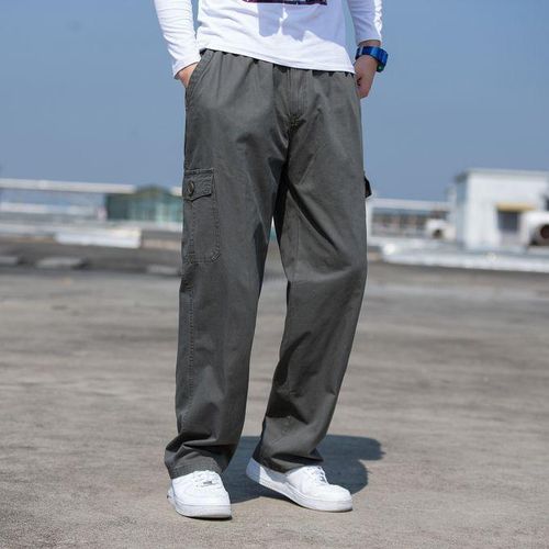 Hot Brown Men Baggy Fit Cargo – Offduty India