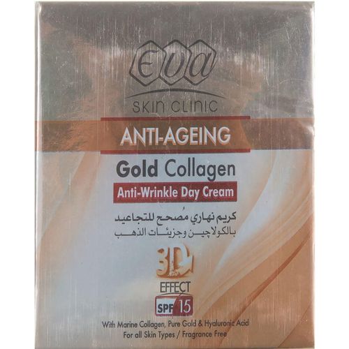 Buy Eva Anti-Ageing Gold Collagen Anti-Wrinkle Day Cream Spf 15 - 50 Ml in Egypt