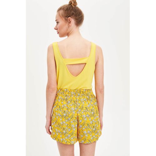 Defacto Patterned Short - Yellow