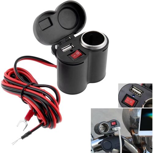 product_image_name-Generic-شاحن USB من Caper Trade، متوافق مع أجهزة متعددة، 3 منافذ، مقاوم للماء للدراجات النارية، السيارات، الشاحنات، البحرية-1