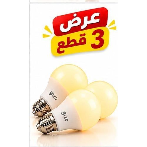 Generic عرض 3 لمبات LED 12 وات بقاعدة E27 وإضاءة دافئة – شكل A60 - image 5