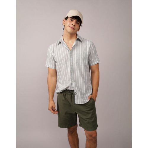 product_image_name-American Eagle-قميص بوول سايد بأزرار مزين بمربعات-1