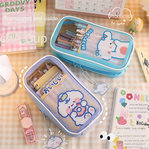 915 Generation Japanese Pencil Case Transparent Student Pencil Bag @ Best  Price Online