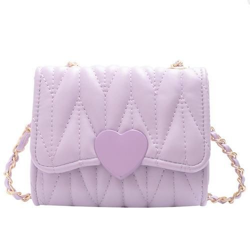 1pc Fashion Kids Children PU Leather Shoulder Bag Lovely Baby Girls Mini  Chain Coin Purse Cute Princess Crossbody Bags Small Wallet | SHEIN