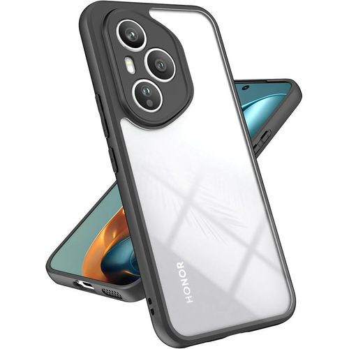 product_image_name-Generic-جراب لهاتف هونر 400 برو 5G  شفاف غير لامع حماية عسكرية تصميم هجين فائق النحافة جراب هاتف مقاوم للصدمات أسود-1