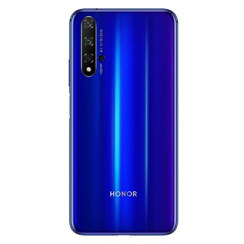 Honor 20 موبايل ثنائي الشريحة - 6.26 بوصة - 128 جيجا/ 6 جيجابايت - 4G - أزرق + غطاء