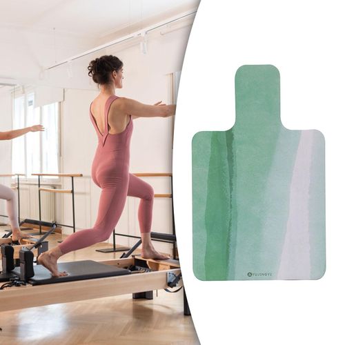 Generic Pilates Mat For Reformer Towel Black Rubber Backing Printed Yoga  Green @ Best Price Online