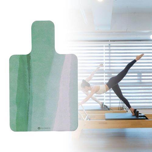 Generic Pilates Mat For Reformer Towel Black Rubber Backing