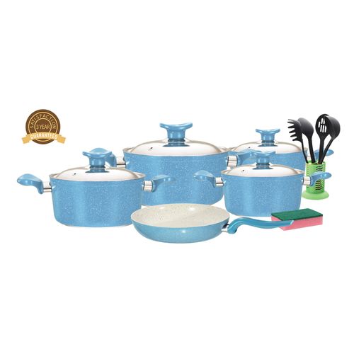 product_image_name-Elite- طقم أواني جرانيت - تركواز - 15 قطعة -1