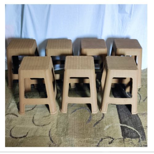 Buy Plastic Chair- Brown 7Pc in Egypt