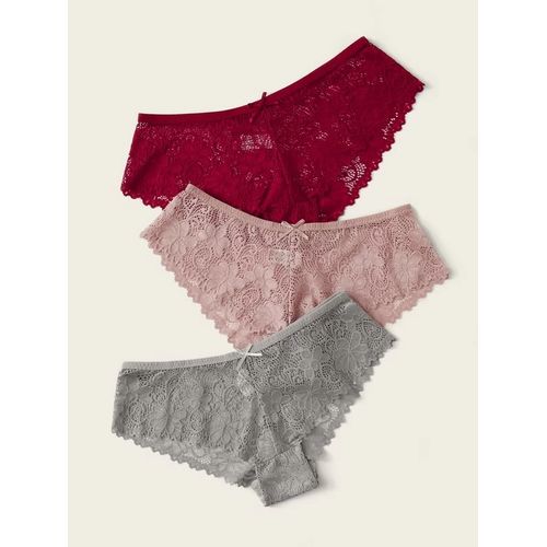 SHEIN 3 Pack Floral Lace Panty Set @ Best Price Online