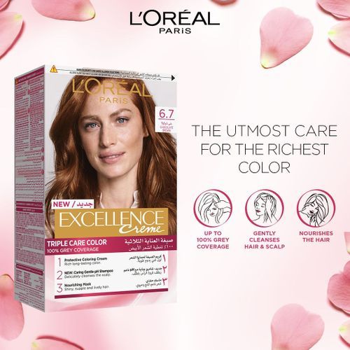 اشتري L'Oreal Paris Excellence Crème Hair Color - 6.7 Chocolate marron في مصر