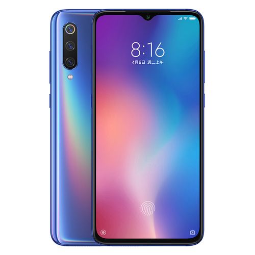 XIAOMI Mi 9 موبايل ثنائي الشريحة 6.39 بوصة - 128 جيجا/6 جيجا - أزرق