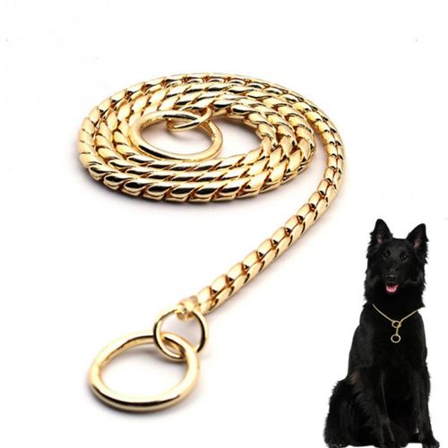 Snake chain clearance dog collar