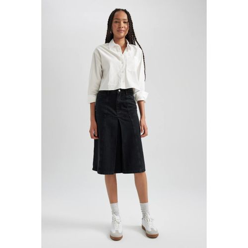 product_image_name-Defacto-Woman Fashion Fit Skirt - Black-2