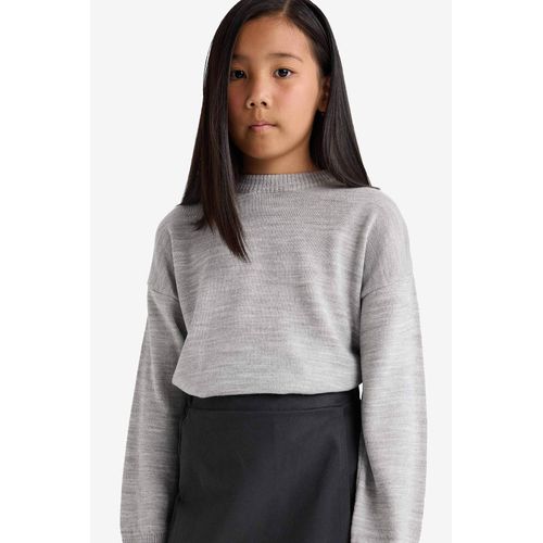 product_image_name-Defacto-بلوفر بناتي اوفر سايز برقبة مستديرة-1