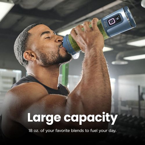 product_image_name-Ninja-خلاط محمول BC151EM لاسلكي شخصي بلاست من نينجا، 530 مل وعاء خلاط شخصي لعصائر السموذي والعصائر، خالي من مادة بيسفينول أ، غطاء مقاوم للتسرب مع فوهة للشرب، قابل لإعادة الشحن عبر USB نوع C، قطع آمنة-2