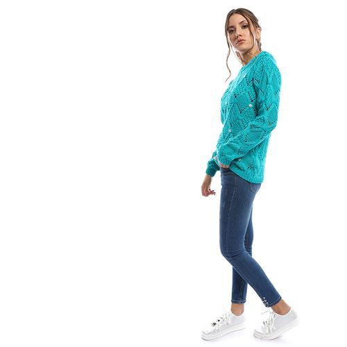 Ravin Strass Cute Pullover - Aquamarine