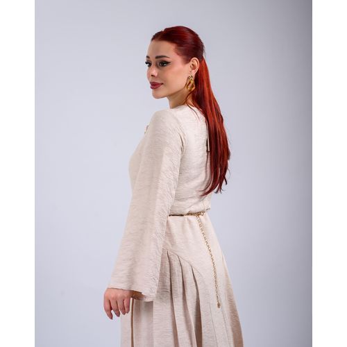 product_image_name-General-Beige Flared Side Dress-3