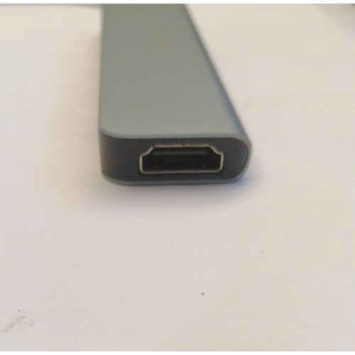 product_image_name-Generic-Type-C Hub Base, 5-in-1 Dongle with 4K HDMI Port 3 USB 3.0 Ports, Aluminum Material, Compatible with PC/Mobile/MacBook/Laptop - GraY-2