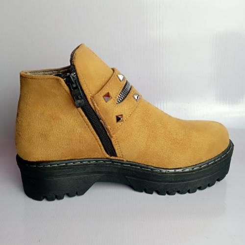 product_image_name-Generic-هاف بوت جلد حريمي _لون جملي..-2