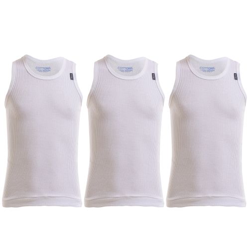 اشتري Cottonil Set OF Three Sleeveless Derby -  White في مصر