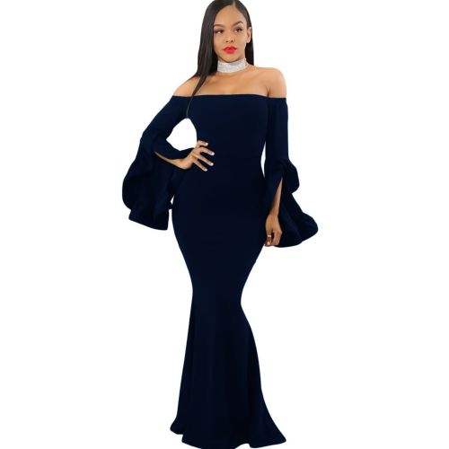 product_image_name-Fg-Fg فستان نسائى طويل دون اكتاف كحلي-2