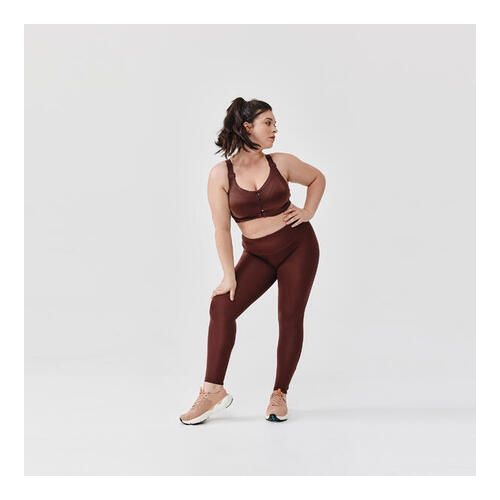 Decathlon Women's Running Leggings With Body-sculpting Xs To 5xl - Large  Size - Brown @ Best Price Online