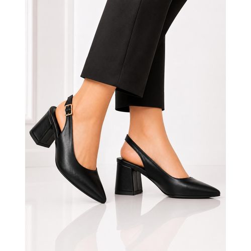 Generic Slingback Pointed Heels   -Black - image 3
