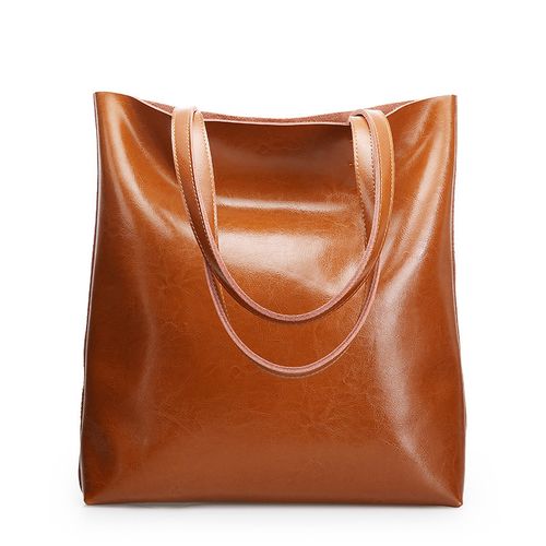 Fashion Brown Cow Leather Bag Ladies Genuine Leather Handbags Big Women Bag Large Vintage Female 2021 Office Hand Shoulder Bags For Women Tote MAA Best Price Online Jumia Egypt