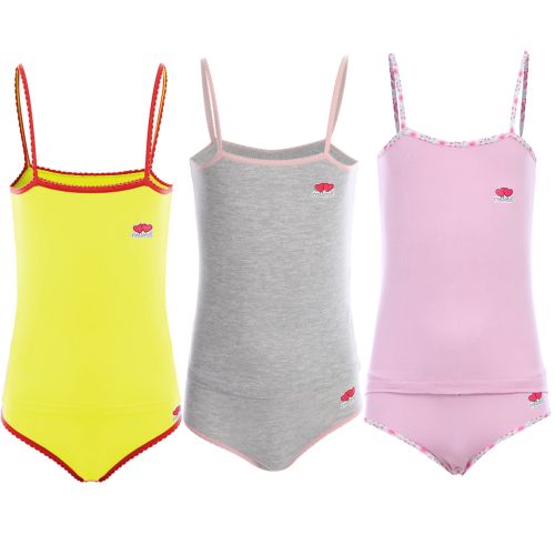 اشتري Cottonil Bundle Of  Three Sleeveless Top & Panty - For Girls في مصر