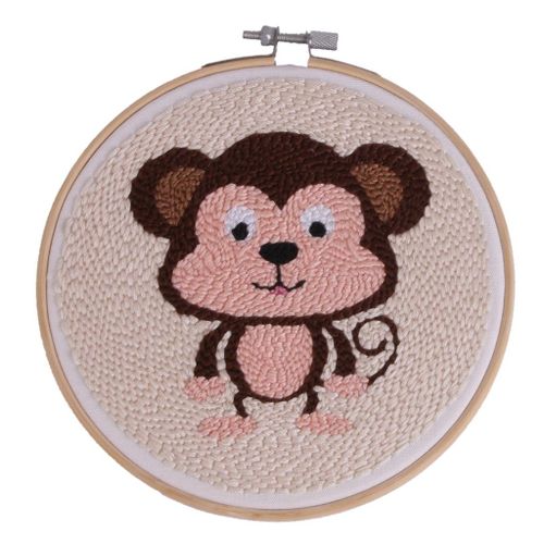 Generic DIY Animals Latch Hook Kits For Kids Beginner, Rug Hooking Monkey @ Best  Price Online