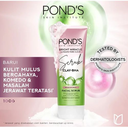 product_image_name-Pond'S-مقشر الوجه من بوندس لتقليل المسام CLAY-BHA - 100 جرام-3
