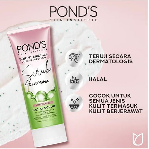 product_image_name-Pond'S-مقشر الوجه من بوندس لتقليل المسام CLAY-BHA - 100 جرام-4