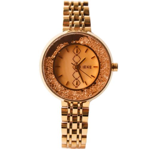 product_image_name-Generic-ساعة يد نسائية كاجوال - هيكل من الفولاذ المقاوم للصدأ ذهبي -2