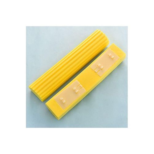 product_image_name-Generic-PVA Sponge Mop With Telescopic Pole Pink/Silver/Yellow 63x7x18cm-2
