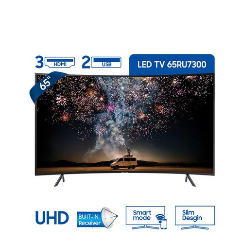 Samsung UA65RU7300 تلفزيون سمارت منحني 65 بوصة HDR 4K UHD