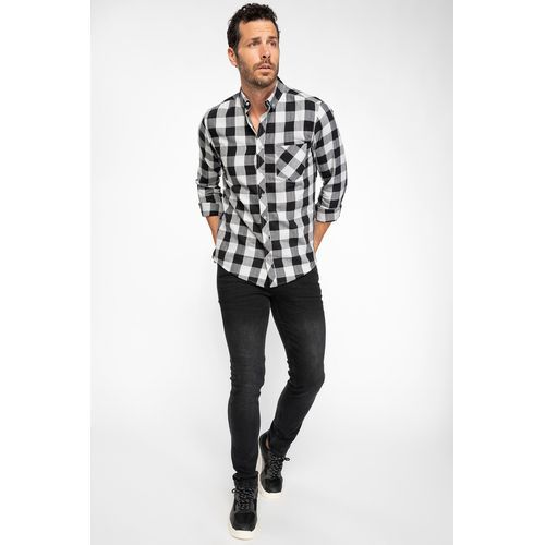 Defacto Man Denim Wall Trousers - Black