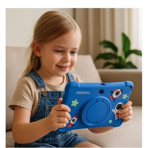 product_image_name-oteeto-K3 Kids Tablet 7-Inch HD Display - 4GB RAM + 128GB ROM - Android 13 - Dual Camera (2MP + 5MP) - 5G WiFi-6