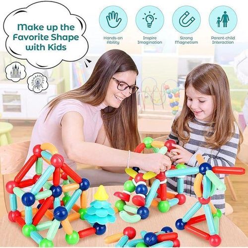 product_image_name-General-Magnetic Blocks - 64-Piece Set for Children - A Toy for Creative Development-2