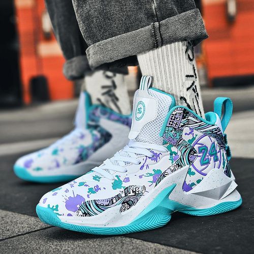 Fashion Basketball Shoes High Top Leather Basketball Shoes 1 Green Best Price Online Jumia Egypt